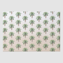 Tropische palmboom Ombre Tissuepapier