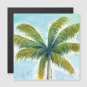 Tropische palmboom op een zonnige dag (Voorkant / Achterkant)