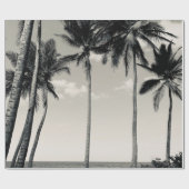 TROPISCHE PALMBOOM OP HET BEDRIJF CADEAUPAPIER (Vlak)