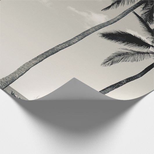 TROPISCHE PALMBOOM OP HET BEDRIJF CADEAUPAPIER (Hoek)