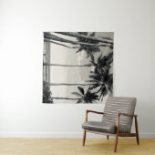 TROPISCHE PALMBOOM OP HET BEDRIJF WANDKLEED (In Situ (horizontaal))