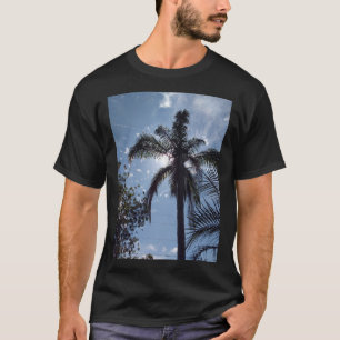 Tropische palmboom op Mannen zwart T-shirt