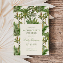 Tropische Palmboom Patroon Bachelorette