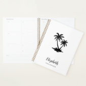 Tropische Palmboom Persoonlijk Kustthema Planner (Display)