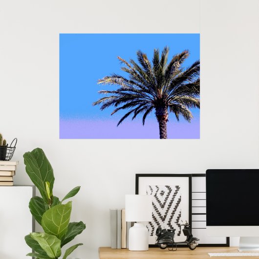 tropische palmboom poster (Thuiskantoor)