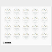 Tropische palmboom retouradres sticker (Vel)