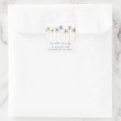 Tropische palmboom retouradres sticker (Tas)