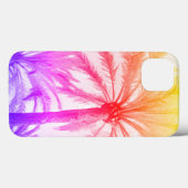 Tropische palmboom retro neon 80's zomerstrand Case-Mate iPhone case (Achterkant (horizontaal))