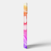 Tropische palmboom retro neon 80's zomerstrand Case-Mate iPhone case (Achterkant / Rechts)