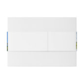 Tropische palmboom rond strand bruiloft Florida Uitnodigingen Wikkel (Achterkant Voorbeeld)