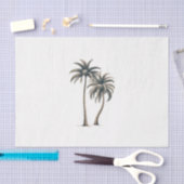 Tropische palmboom rustieke kustbruiloft tissuepapier (Craft)