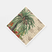  tropische palmboom servet (Hoek)