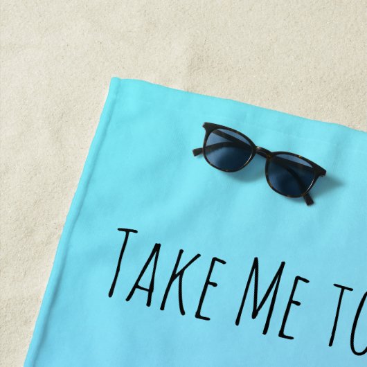 Tropische palmboom silhouet gepersonaliseerd strandlaken (In situ)