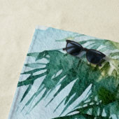 Tropische palmboom strandlaken (In situ)