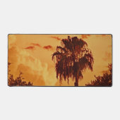 Tropische palmboom Sunset Desk Mat (Voorkant)