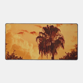 Tropische palmboom Sunset Desk Mat