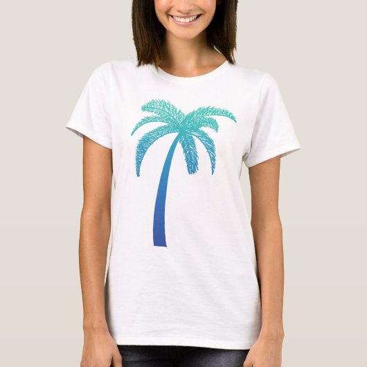 Tropische palmboom t-shirt (Voorkant)
