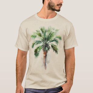 Tropische palmboom t-shirt