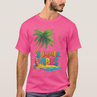 Tropische palmboom t-shirt
