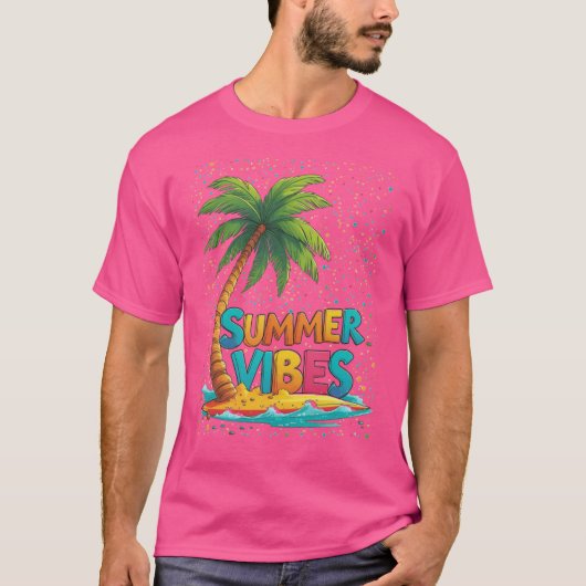 Tropische palmboom t-shirt (Voorkant)