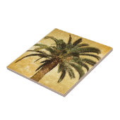  tropische palmboom tegeltje (Zijkant)
