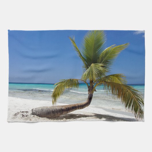 tropische palmboom theedoek (Horizontaal)