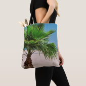 Tropische palmboom tote bag (Dichtbij)