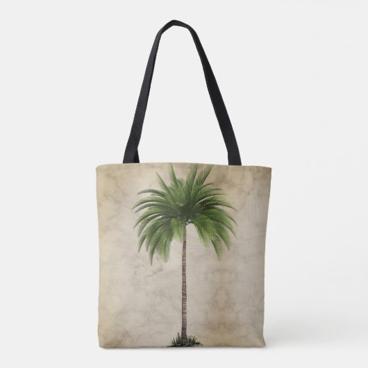  Tropische palmboom Tote Bag (Achterkant)