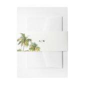 Tropische palmboom uitnodigingen wikkel (Voorkant Voorbeeld)