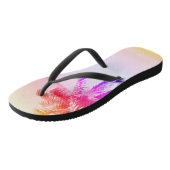 Tropische palmboom van het eiland teenslippers (Schuin)