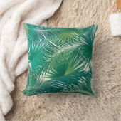 Tropische palmboom verlaat de trendmatige Waterver Kussen (Deken)