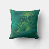 Tropische palmboom verlaat de trendmatige Waterver Kussen (Achterkant)