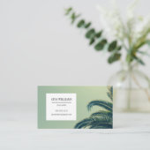 Tropische palmboom visitekaartje (Staand voorkant)