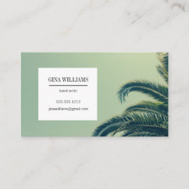 Tropische palmboom visitekaartje