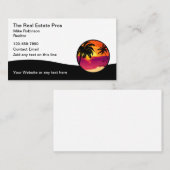 Tropische palmboom Visitekaartjes (Voorkant / Achterkant)