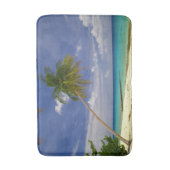 Tropische palmboom Witte zandstrand Badmat (Voorkant Verticaal)