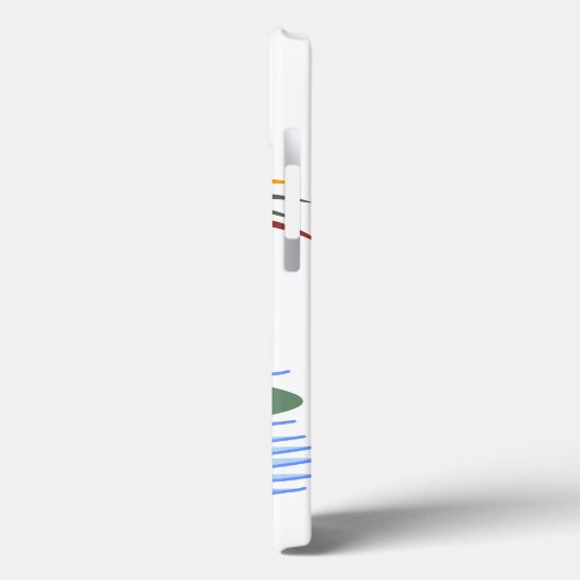 Tropische palmboom, zon, golven Case-Mate iPhone case (Achterkant / Links)