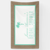 Tropische palmboombuik Vrijgezellenfeest Spandoek (Verticaal)