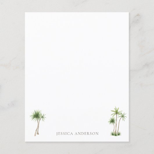 Tropische palmboomnaam — Stationery (Voorkant)