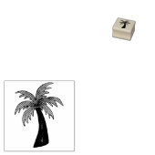 Tropische palmboomvloerbedekking Paradise Vacature Rubberstempel (Gestempeld)