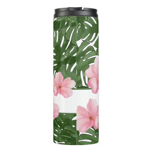 Tropische palmbridesmaïde thermosbeker (Achterkant)