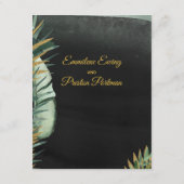 Tropische palmbruiloft De Details Behuizing Kaart (Achterkant)