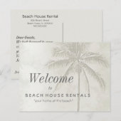 Tropische palmbuikvertalen briefkaart (Voorkant / Achterkant)