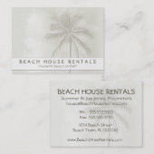 Tropische palmbuikvertalen visitekaartje (Voorkant / Achterkant)