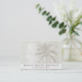 Tropische palmbuikvertalen visitekaartje (Staand voorkant)