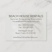 Tropische palmbuikvertalen visitekaartje (Achterkant)