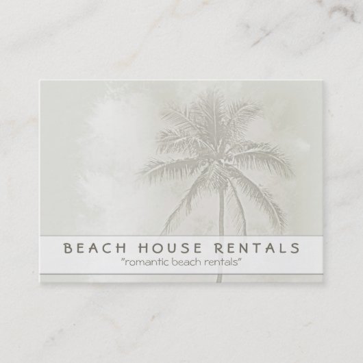 Tropische palmbuikvertalen visitekaartje (Voorkant)