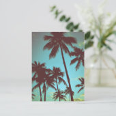  tropische palmen briefkaart (Staand voorkant)
