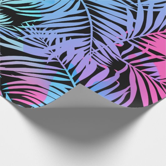 Tropische palmen cadeaupapier (Hoek)