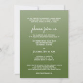 Tropische palmen die net getrouwd zijn met koninkl kaart (Achterkant)